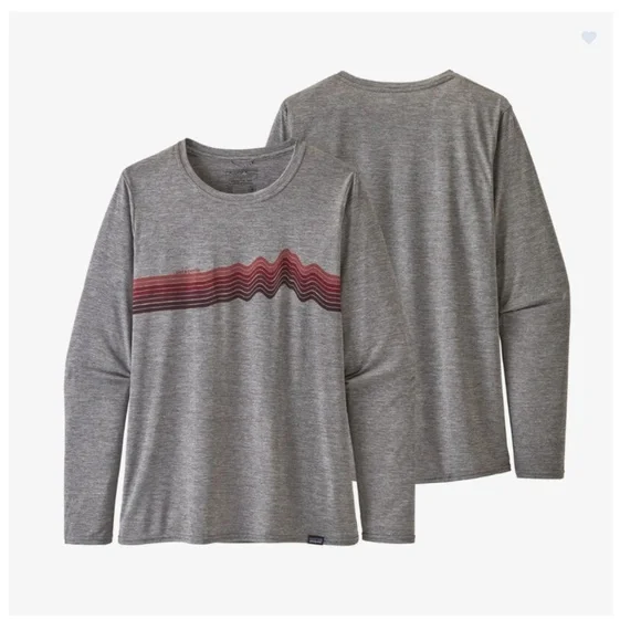 Patagonia Women's Long Sleeve Capilene Daily Graphic Cool Tee Medium Ridge Rise - Picture 1 of 5